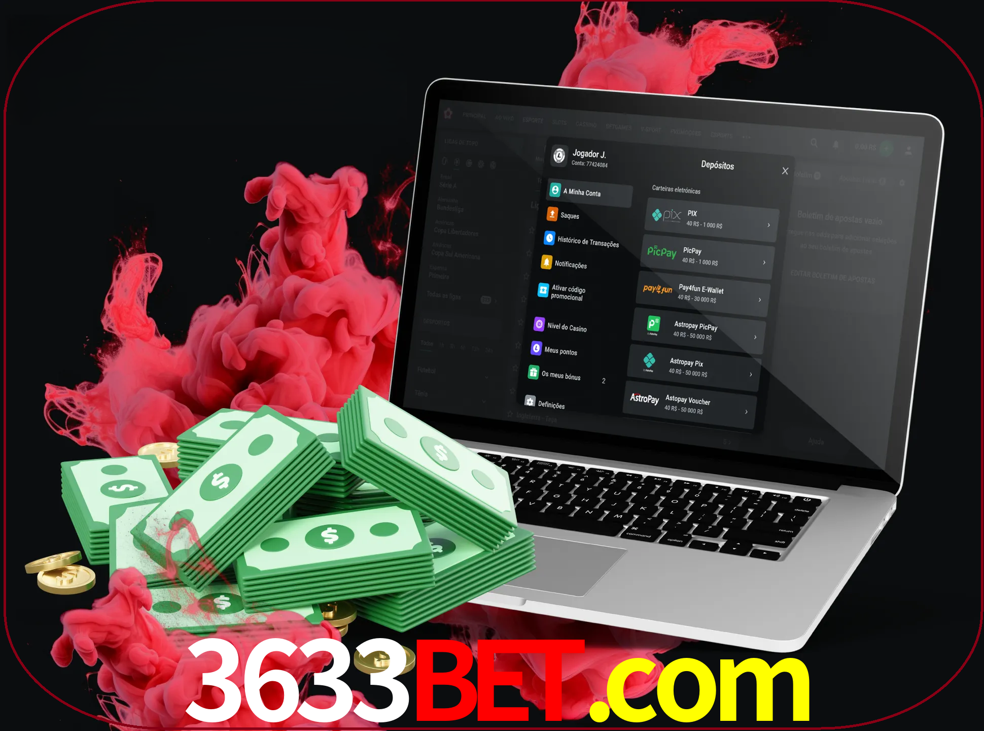 Para efetuar um depósito na sua conta 3633bet, basta escolher o método de depósito e especificar o montante.