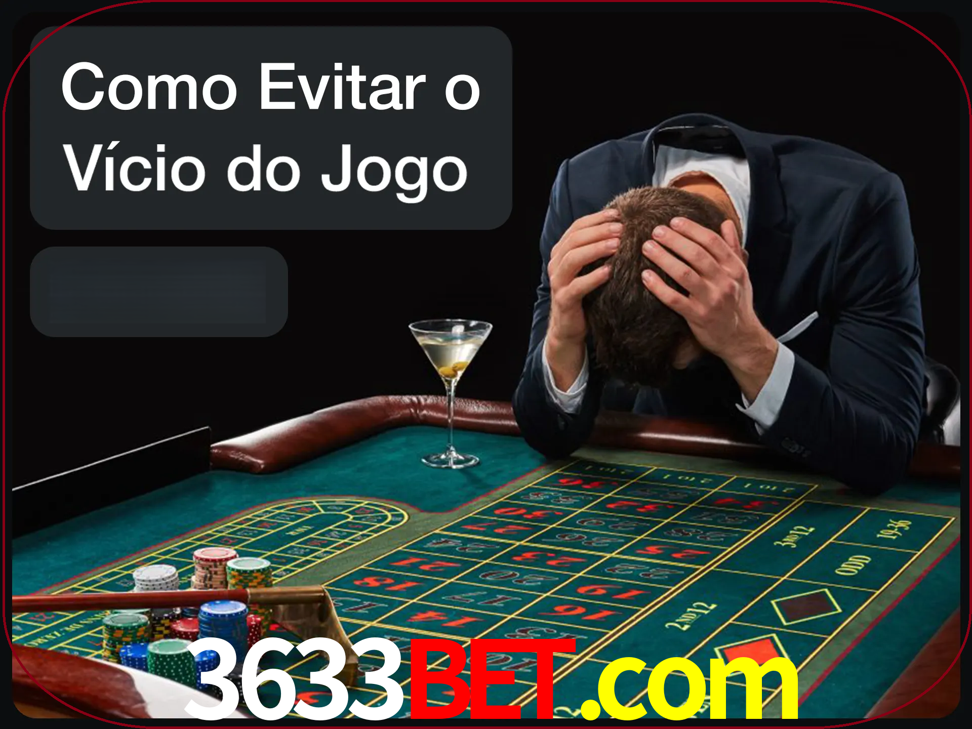 Você é responsável por cada uma de suas apostas.